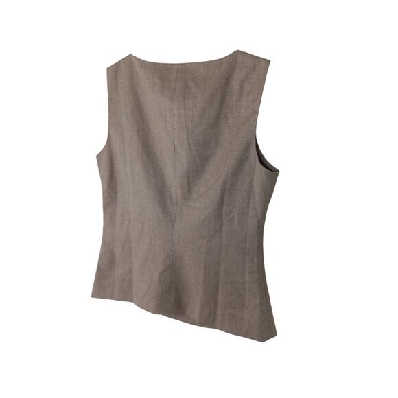 New Talbots Sleeveless Top Brown Lined Blouse Wool Blend Career Classic 4P - Picture 6 of 10